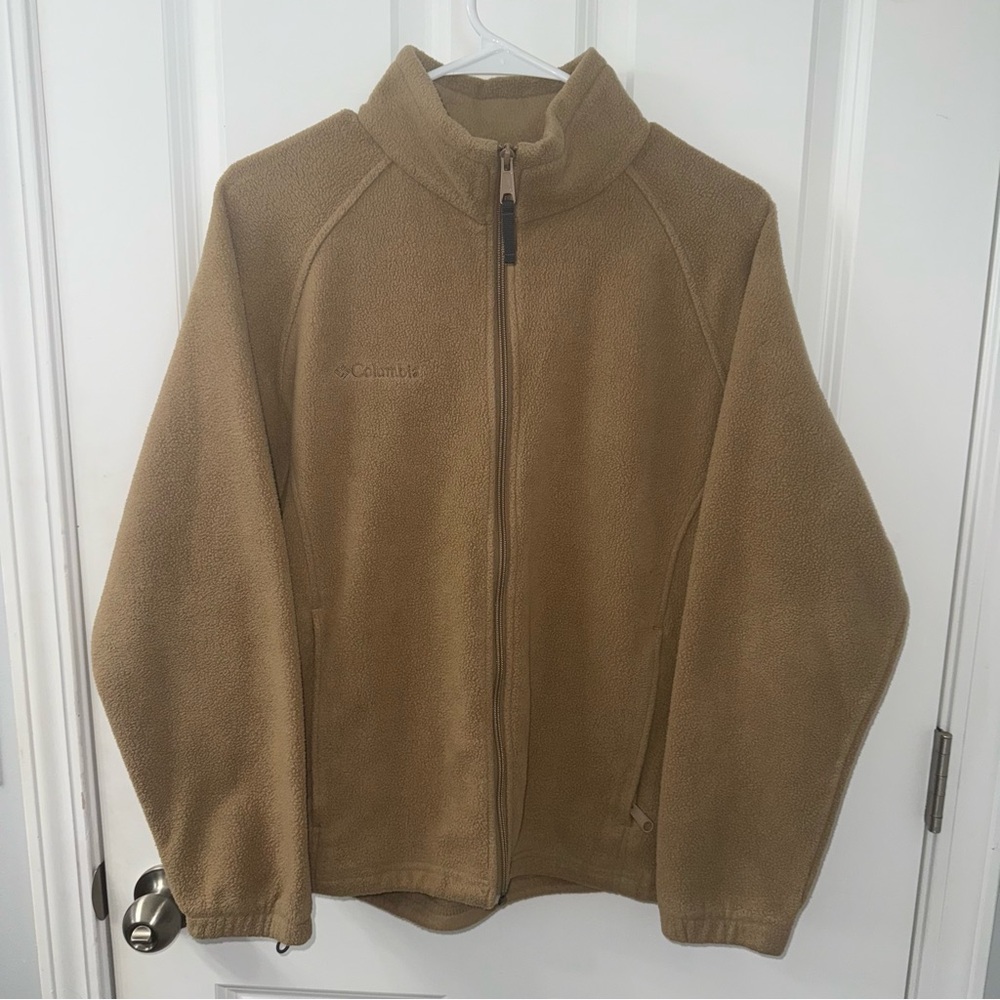 Columbia Brown Women’s Fleece Jacket - Size Petite Large